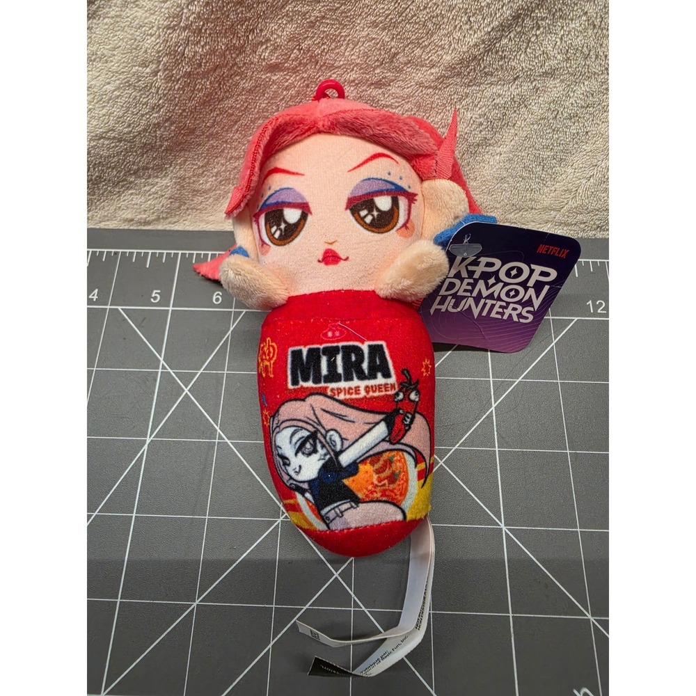 Netflix K-Pop Demon Hunters Mira Spice Queen Plush Red Pink 6 Inch Toy
